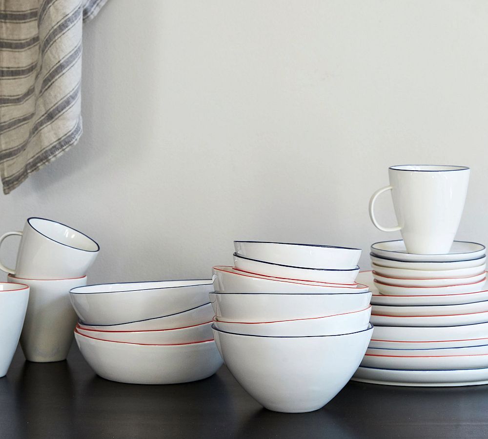 Abbesses Porcelain Mugs, Set of 4