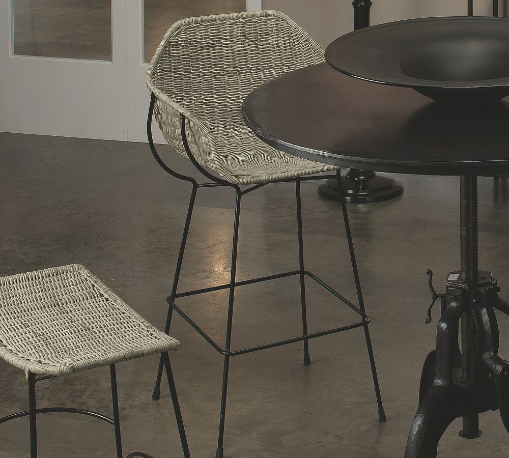 Wendel Rattan Stool