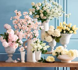 Zinc Pedestal Vase
