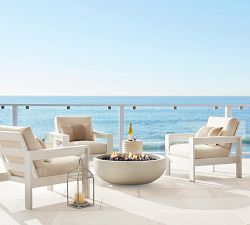 Naples Terracotta Round Outdoor Accent Table (13&quot;)