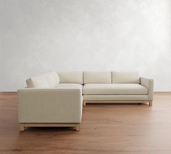 Jake Seadrift Wood Base 3-Piece L-Shaped Sectional (110&quot;)