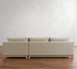 Jake Seadrift Wood Base Chaise Sectional (110&quot;&ndash;120&quot;)
