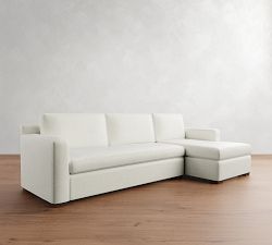 Shasta Square Arm Chaise Sectional (99&quot;&ndash;121&quot;)
