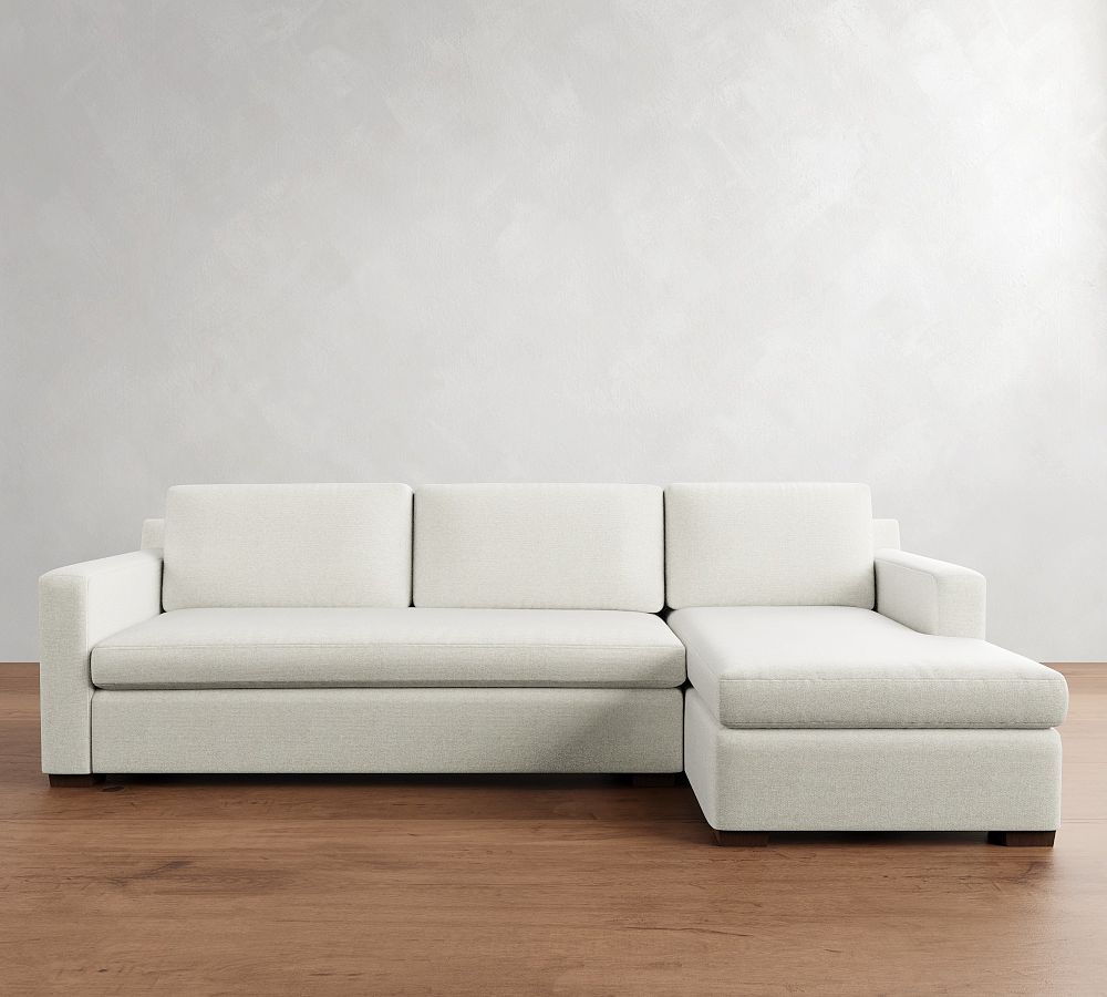 Shasta Square Arm Chaise Sectional (99&quot;&ndash;121&quot;)
