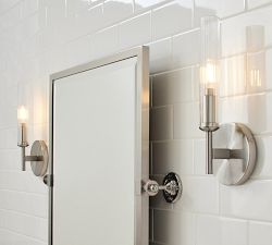 Cooper Ribbed Glass Tube Sconce (13&quot;)