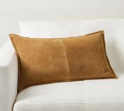 Open Box: Pieced Suede Lumbar Pillow