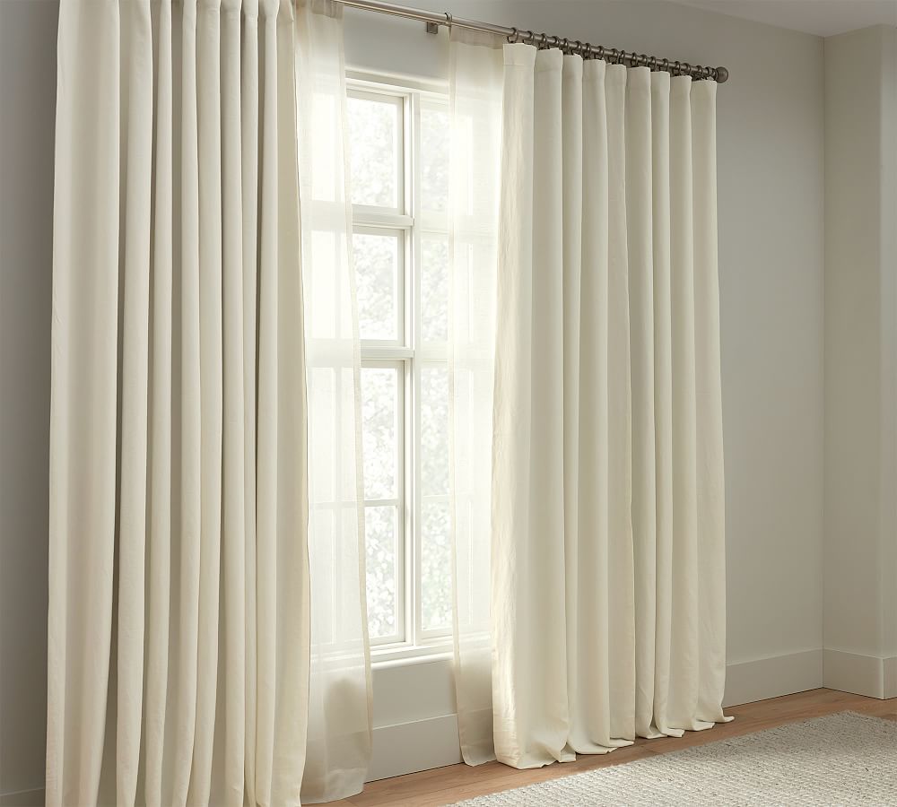 Open Box: Belgian Flax Linen Blackout Curtain