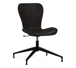 Burke Leather Swivel Desk Chair