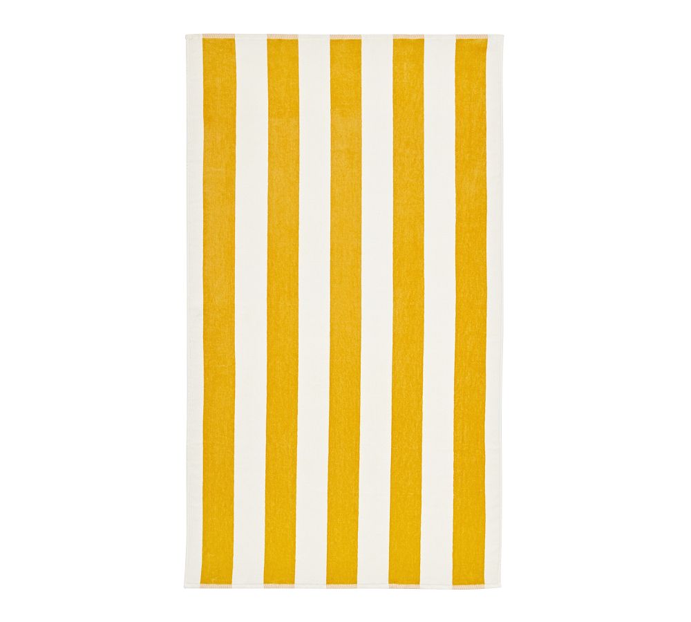 Classic Awning Striped Towel - Sunflower
