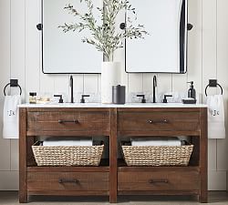 Paulsen 63&quot; Reclaimed Wood Double Sink Vanity
