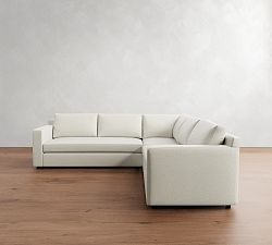 Pacifica Wide Arm 3-Piece L-Shaped Sectional (105"–109")