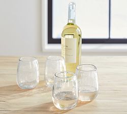 Hammered Handcrafted Stemless Wine Glasses