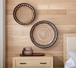 Sunny Handwoven Basket Wall Art