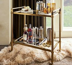 Everson Metal Bar Cart (31.5&quot;)