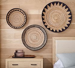 Sunny Handwoven Basket Wall Art