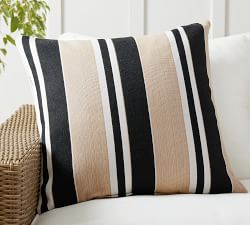 Open Box: Sunbrella&#0174; Ziva Striped Indoor/Outdoor Pillow