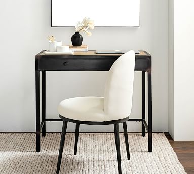 Flynn Mini Metal Writing Desk 36 Pottery Barn