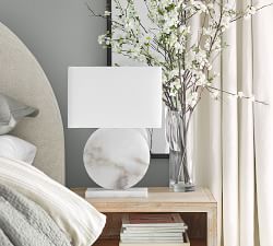 Zoe Alabaster Table Lamp (19&quot;-24&quot;)