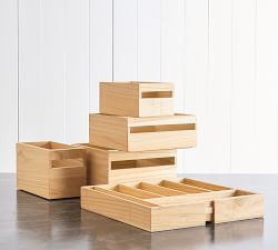 Wood Storage Baskets