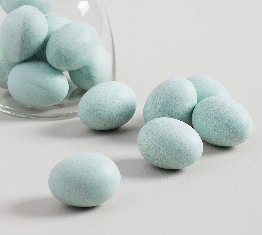 Faux Speckled Decorative Eggs - Set of 6