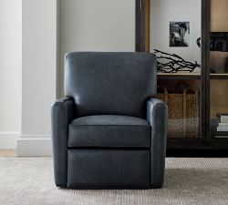 Irving Square Arm Leather Power Lift Recliner