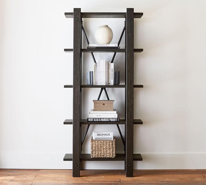 Benchwright Narrow Open Bookcase 34 Pottery Barn