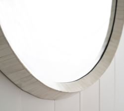Nadia Bone 30&quot; Round Wall  Mirror