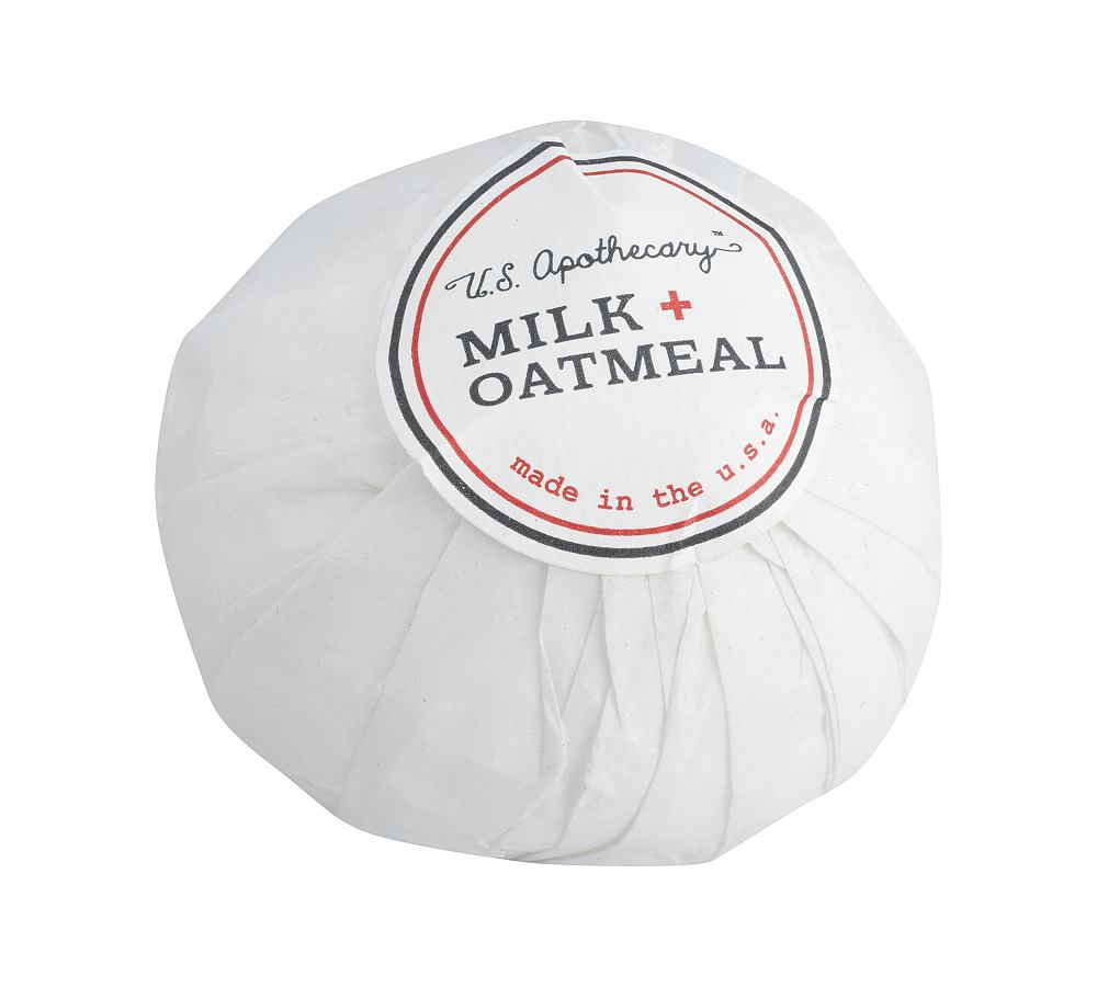 U.S. Apothecary Milk + Oatmeal Bath Bomb
