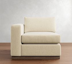 Build Your Own Carmel Slim Arm Wood Base Sectional