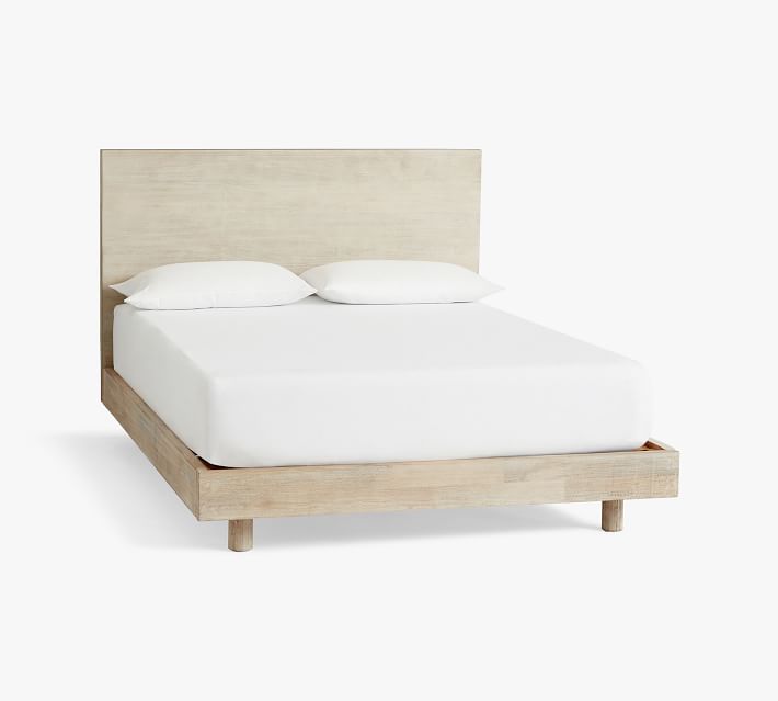 Cayman Platform Bed Frame Biscotti Queen Pottery Barn