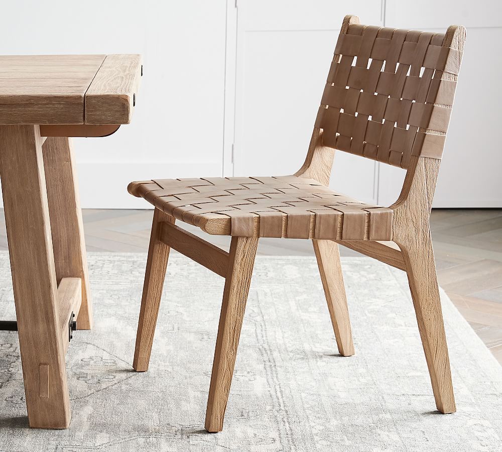Fenton Woven Leather Dining Chair