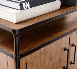 Juno Reclaimed Wood Media Console (46&quot;- 68&quot;)