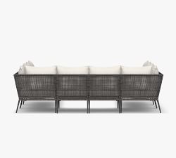 Cammeray Wicker U-Shaped 8-Piece Patio Outdoor Sectional (112&quot;)