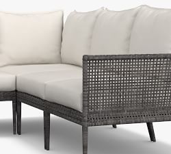 Cammeray Wicker U-Shaped 8-Piece Patio Outdoor Sectional (112&quot;)
