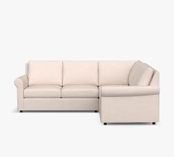Sanford Roll Arm 3-Piece L-Shaped Sectional (95&quot;)