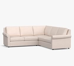 Sanford Roll Arm 3-Piece L-Shaped Sectional (95&quot;)