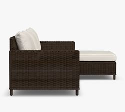 Torrey Wicker 3-Piece Single Chaise Outdoor Sectional (99&quot;)