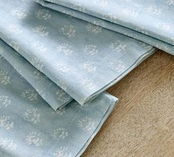 Kravet Petite Floral Cotton/Linen Napkins - Set of 4