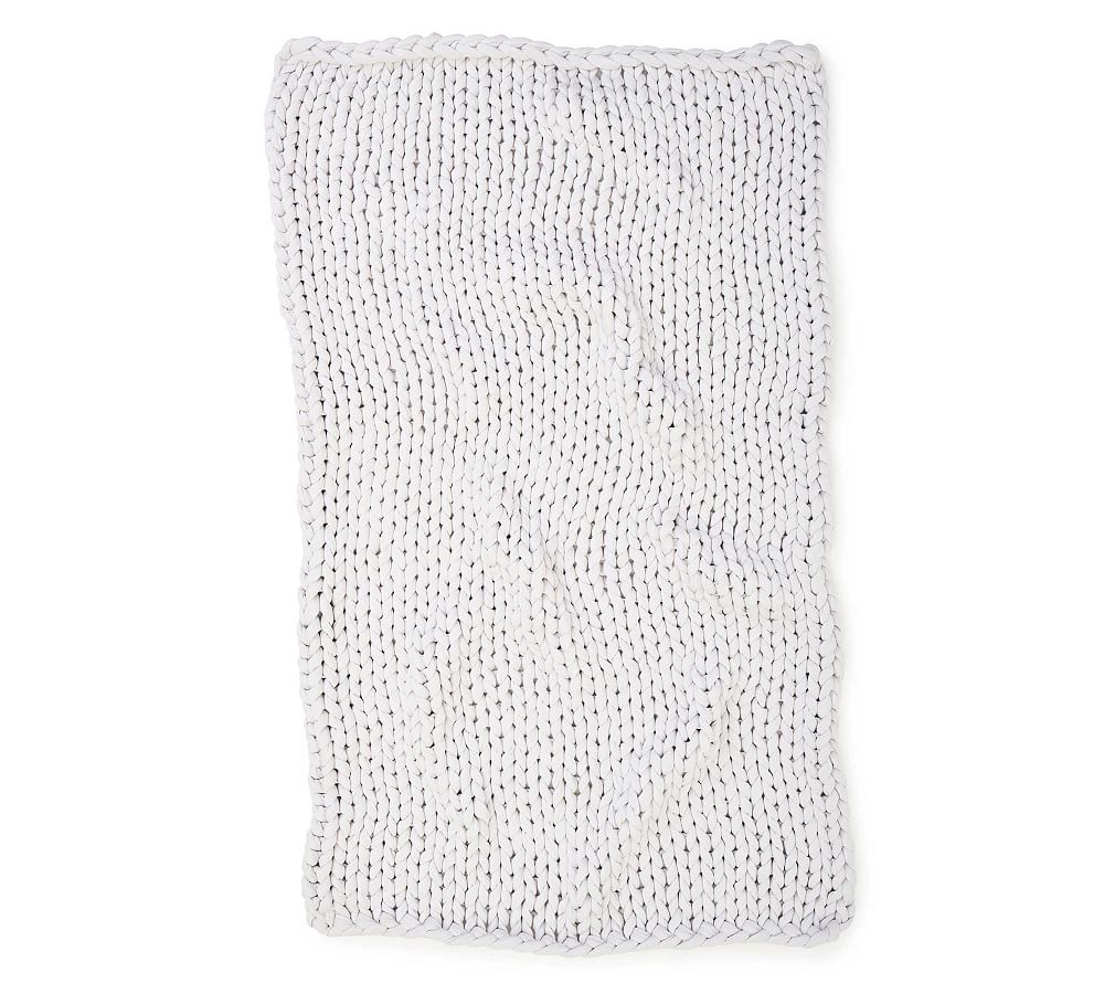 Bearaby Organic Cotton Napper Weighted Blanket, 20 lbs, Moonstone Gray
