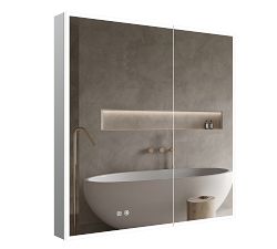Nikolaos Rectangular Lighted LED Medicine Cabinet