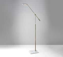 Post LED Marble Floor Lamp (47&quot;-61&quot;)