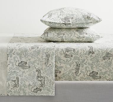 Tiger Organic Percale Sheet Set Twin Twin XL Pottery Barn