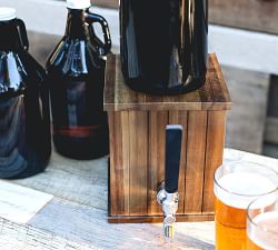 Glass Growler Beer Tap
