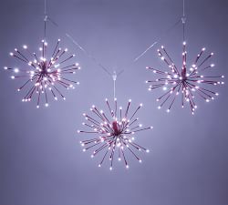 Starburst Lit LED Hanging Branches - Set of 3