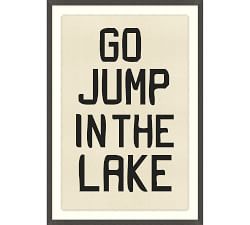 Lake Banner Framed Print