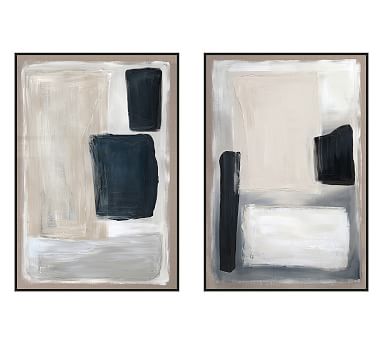 Hand Painted Shades Framed Wall Art | Pottery Barn