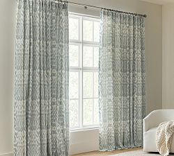 Vega Ikat Linen Cotton Blackout Curtain