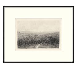 Charcoal II Winding Path &amp; Forest by Aileen Fitzgerald