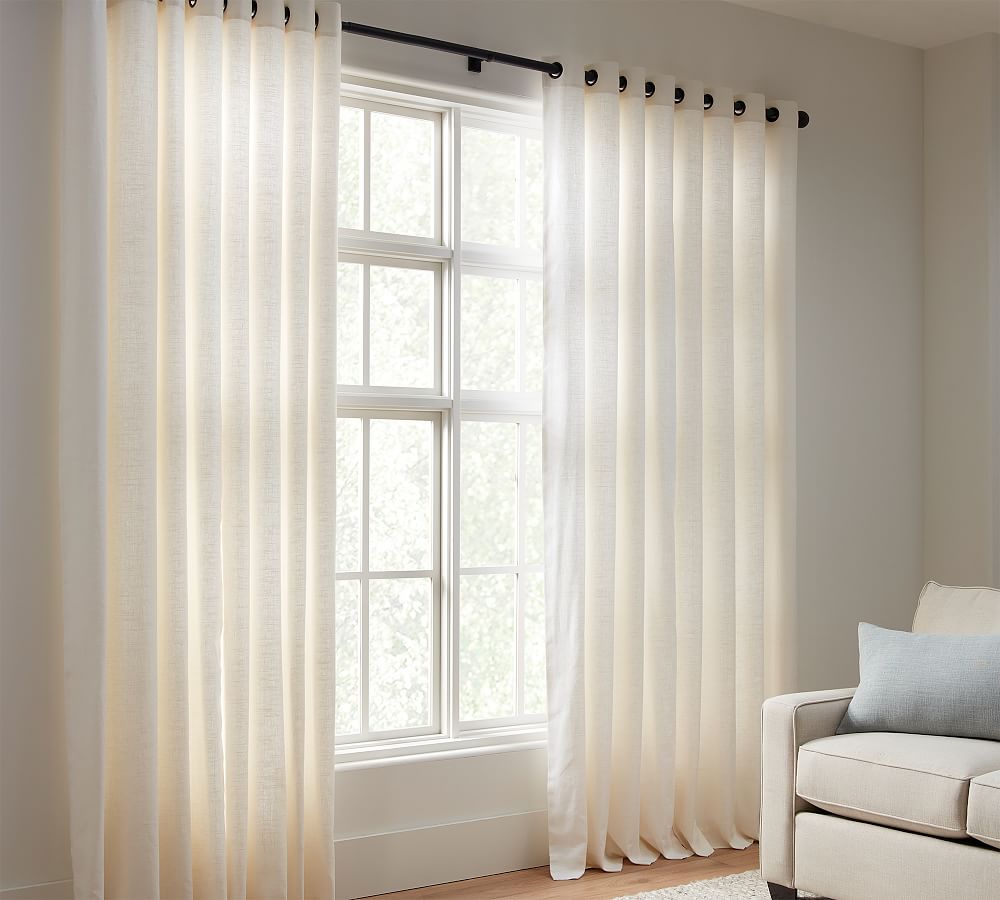 Open Box: Emery Linen Grommet Curtain