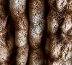 Open Box: Faux Fur Ruched Throw